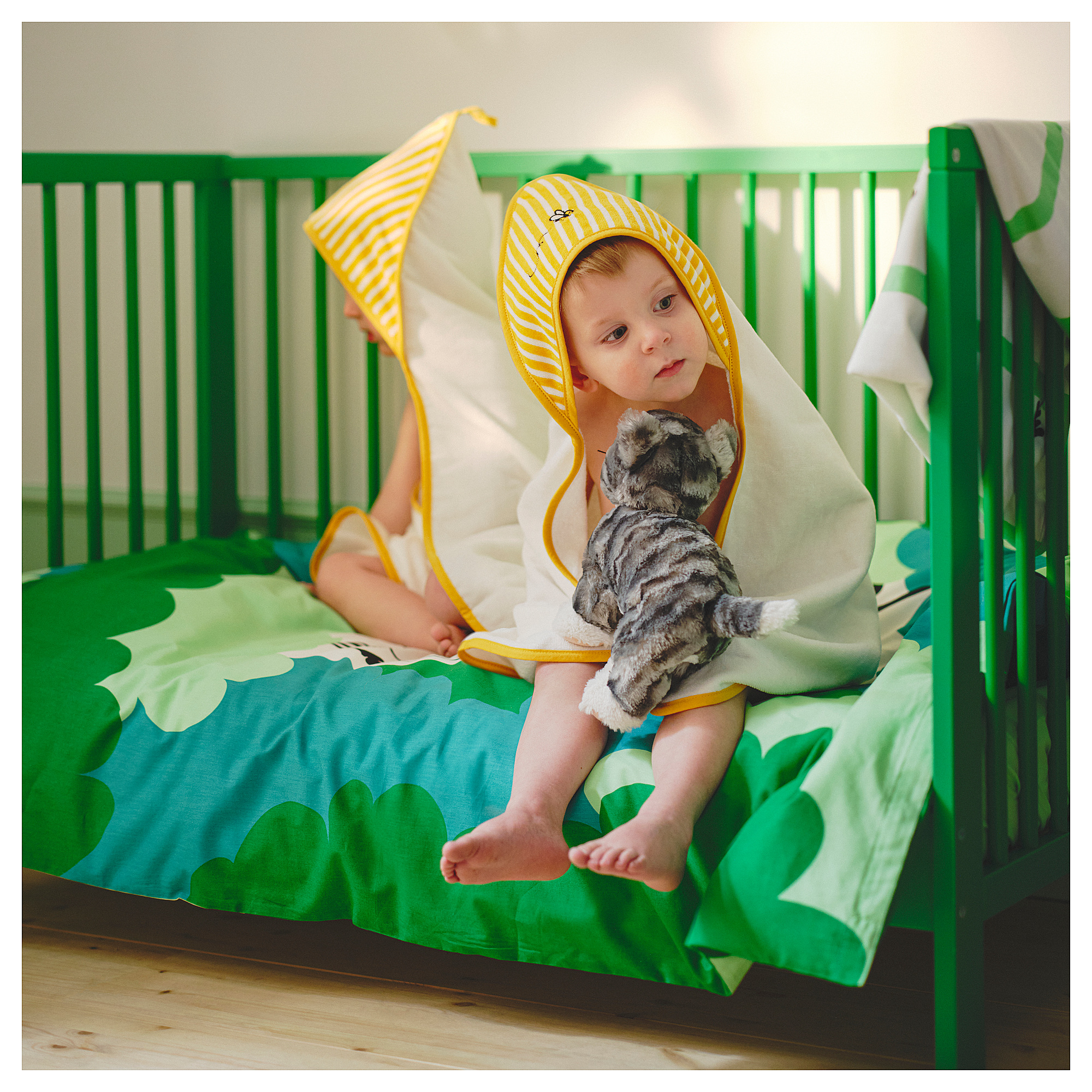 GRÖNFINK 兒童枕套/床包 3件組
