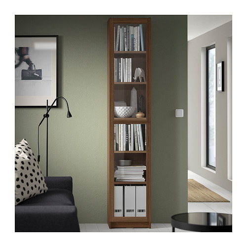 BILLY/OXBERG bookcase with glass door