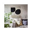 BLANDSKOG - hanging tapestry, beige/black, 70x70 cm