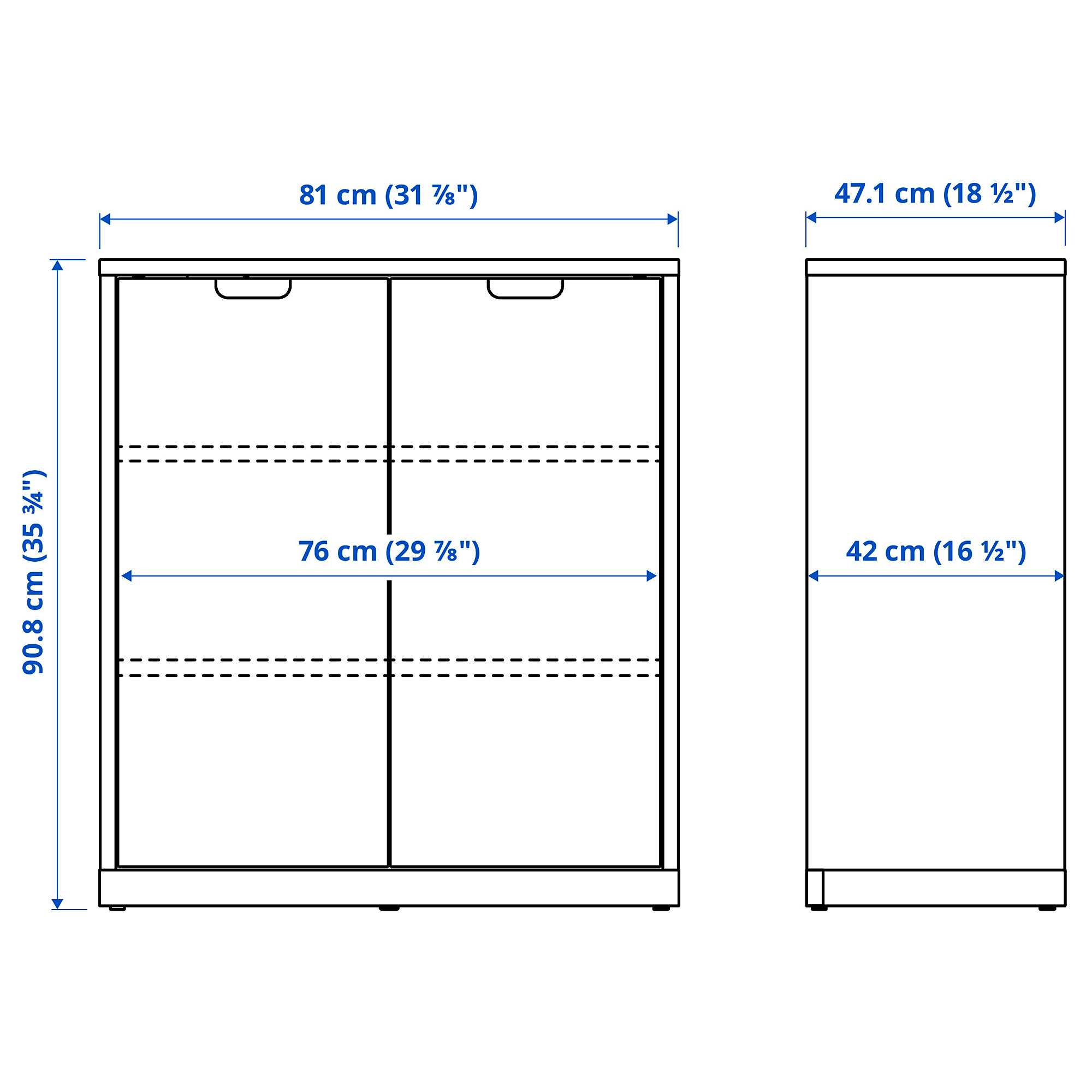 TONSTAD cabinet with doors