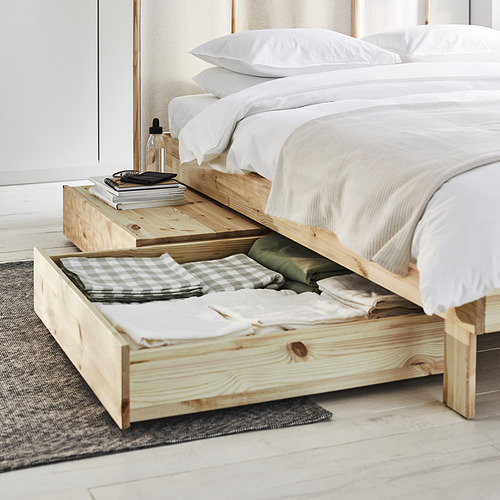 GLAMBERGET extendable bed with storage