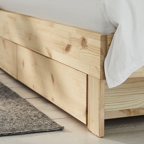 GLAMBERGET extendable bed with storage