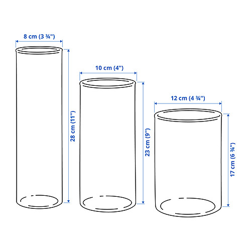 CYLINDER 花瓶 3件組