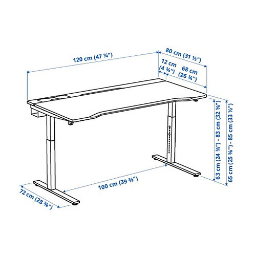 UTMANING gaming desk