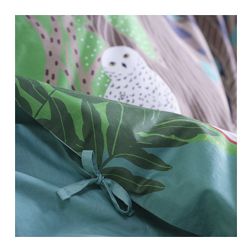 SKOGSDUVA duvet cover and pillowcase