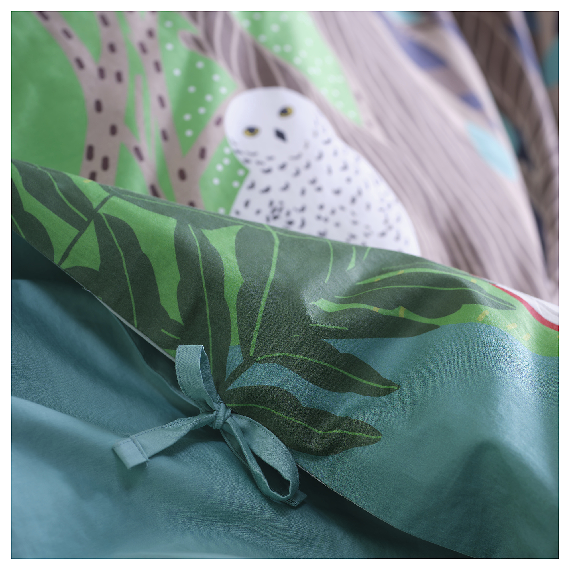 SKOGSDUVA duvet cover and pillowcase