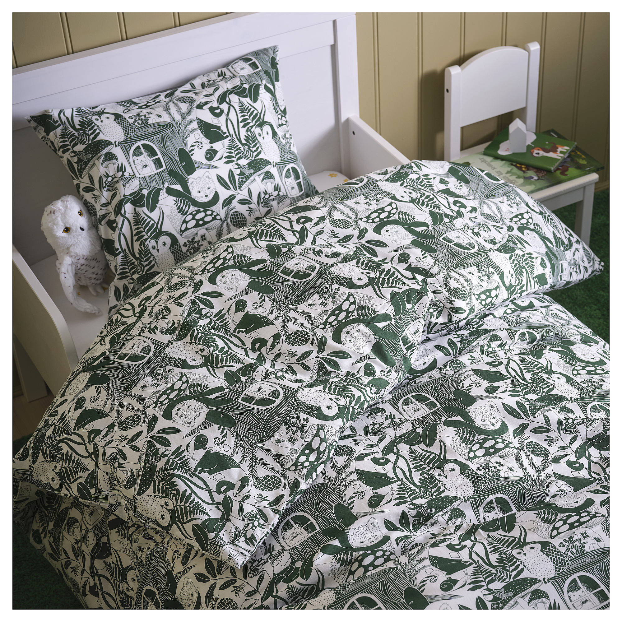 SKOGSDUVA duvet cover and pillowcase