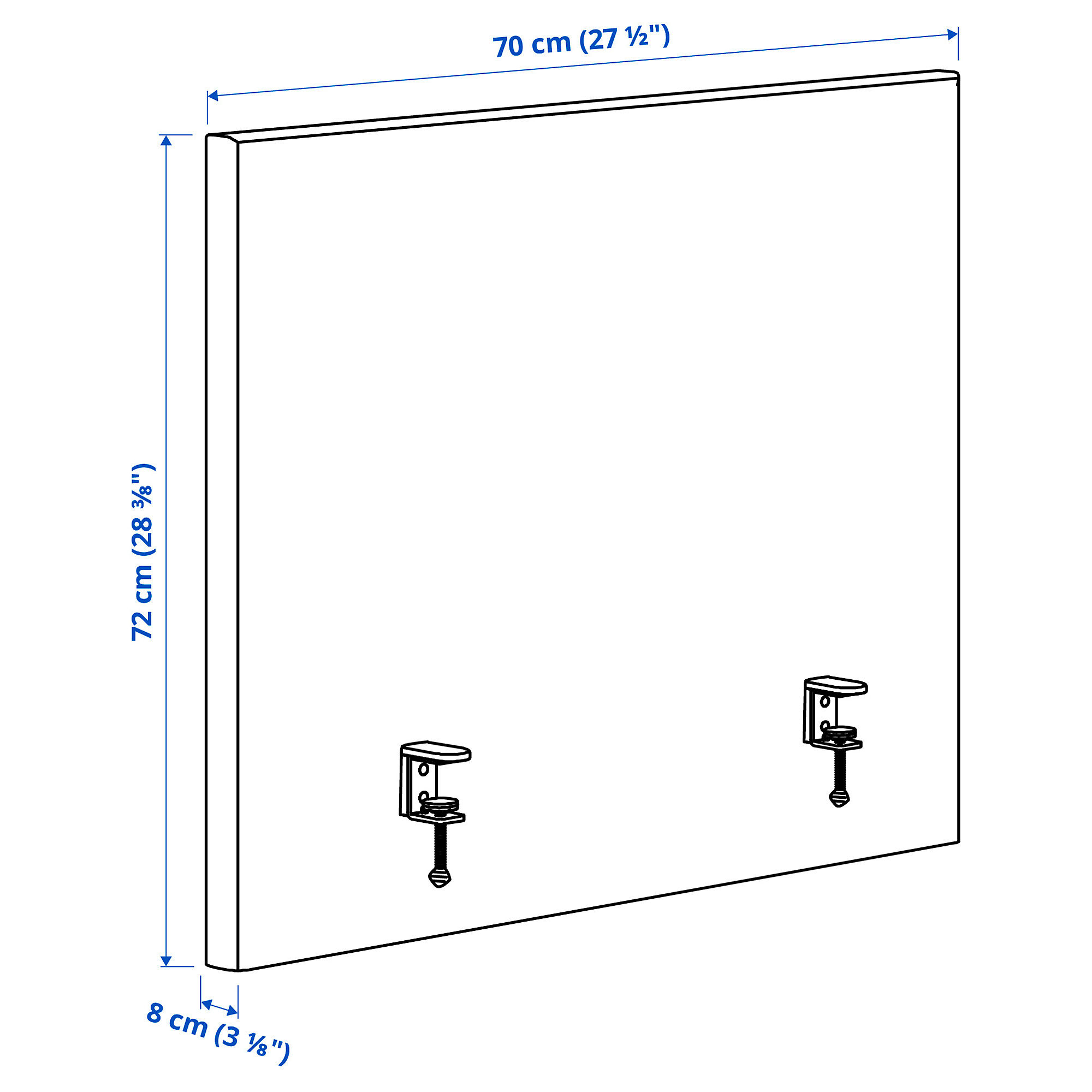 MITTZON acoustic screen for desk