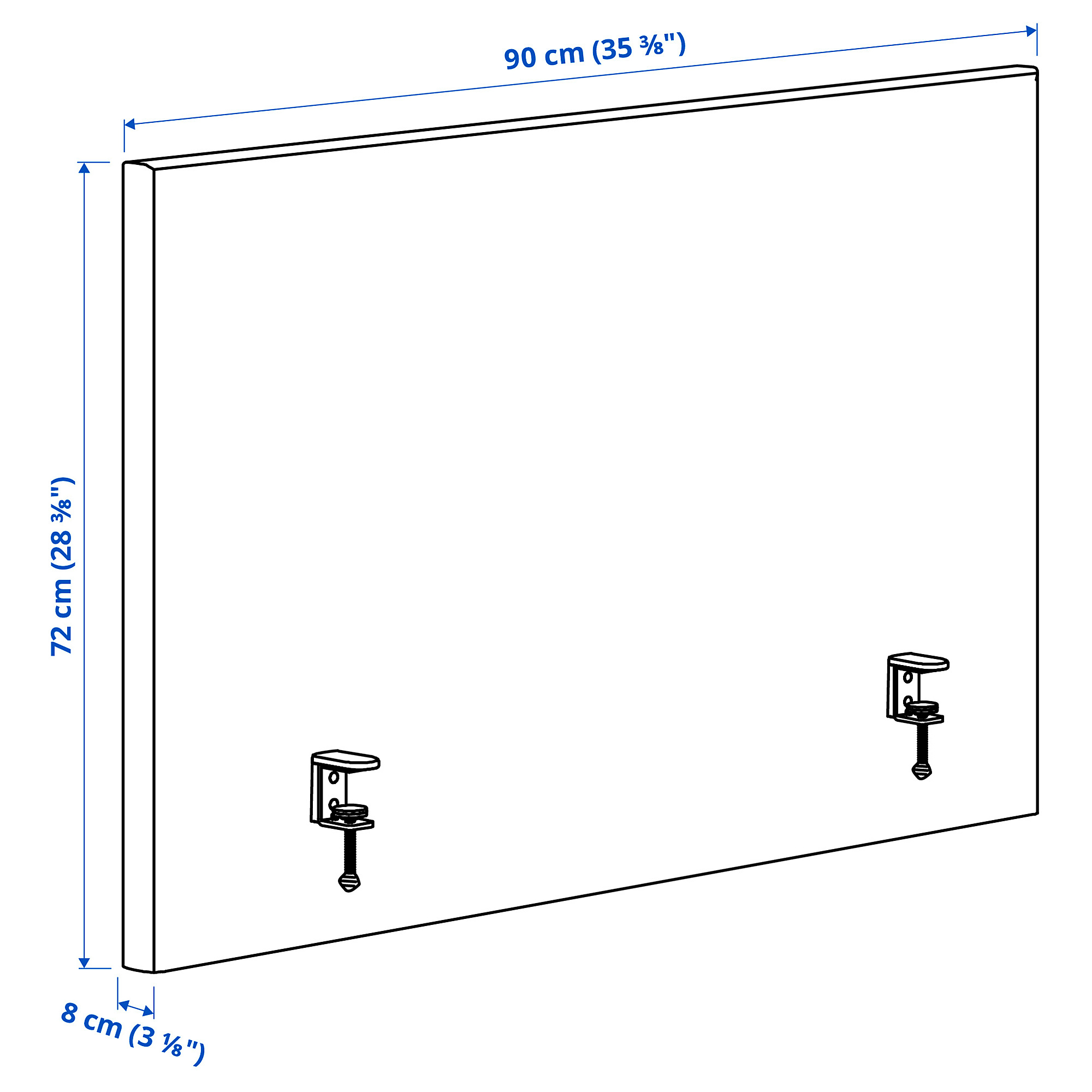 MITTZON acoustic screen for desk