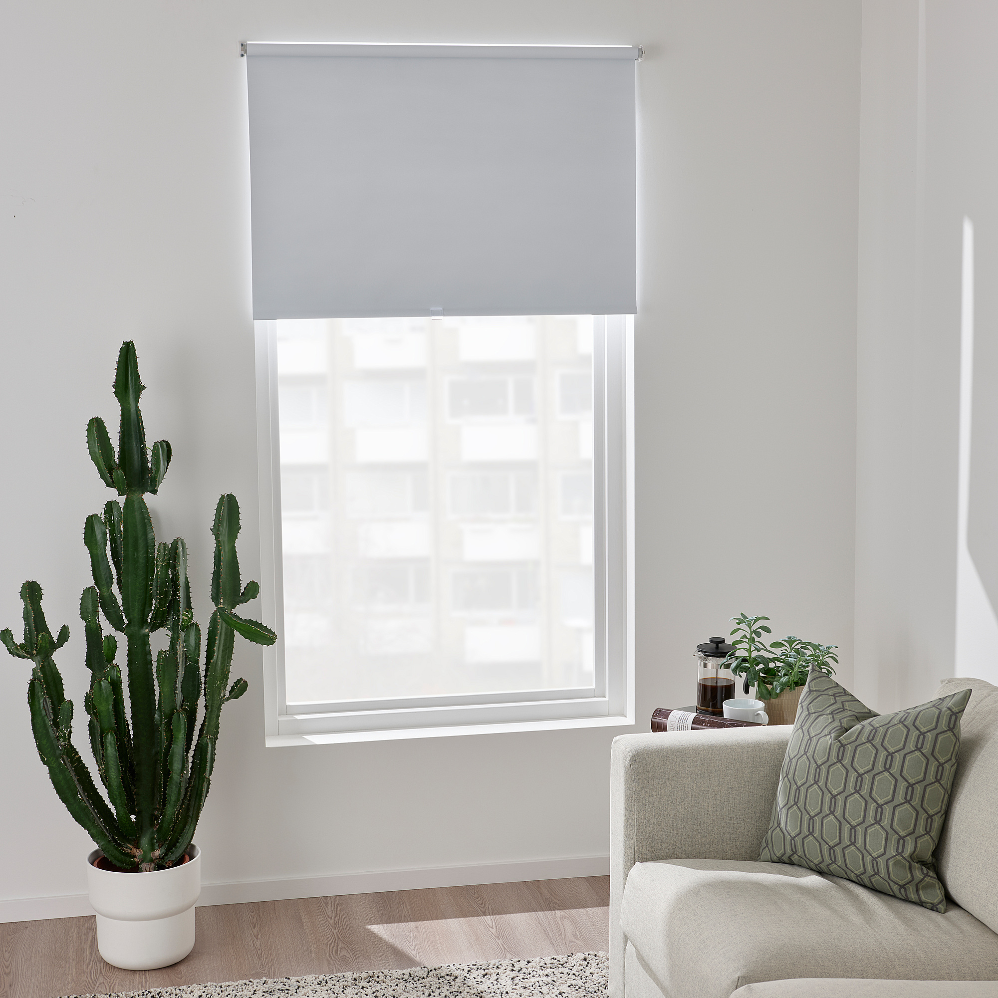 FÖNSTERBLAD Block-out roller blind - white 120x155 cm (47 ¼x61 )