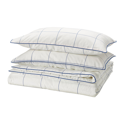 BREDVECKLARE duvet cover and 2 pillowcases