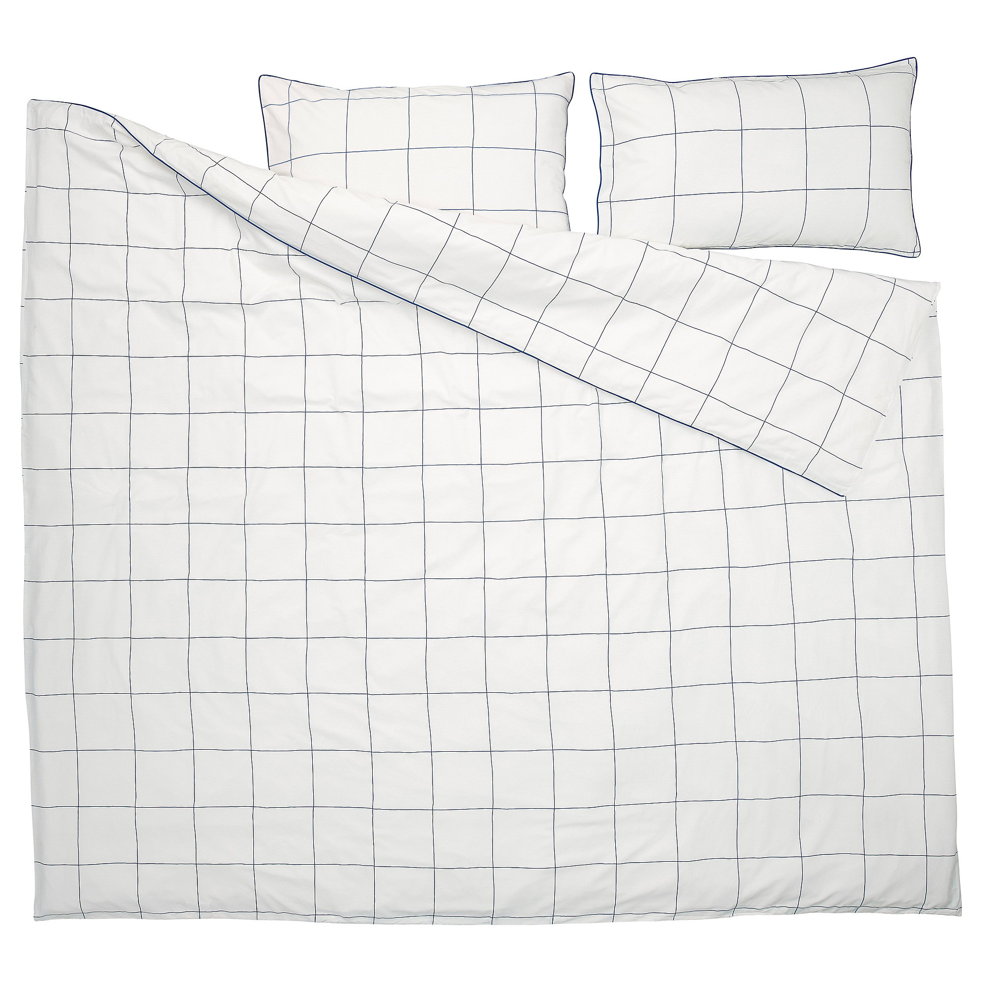 BREDVECKLARE duvet cover and 2 pillowcases