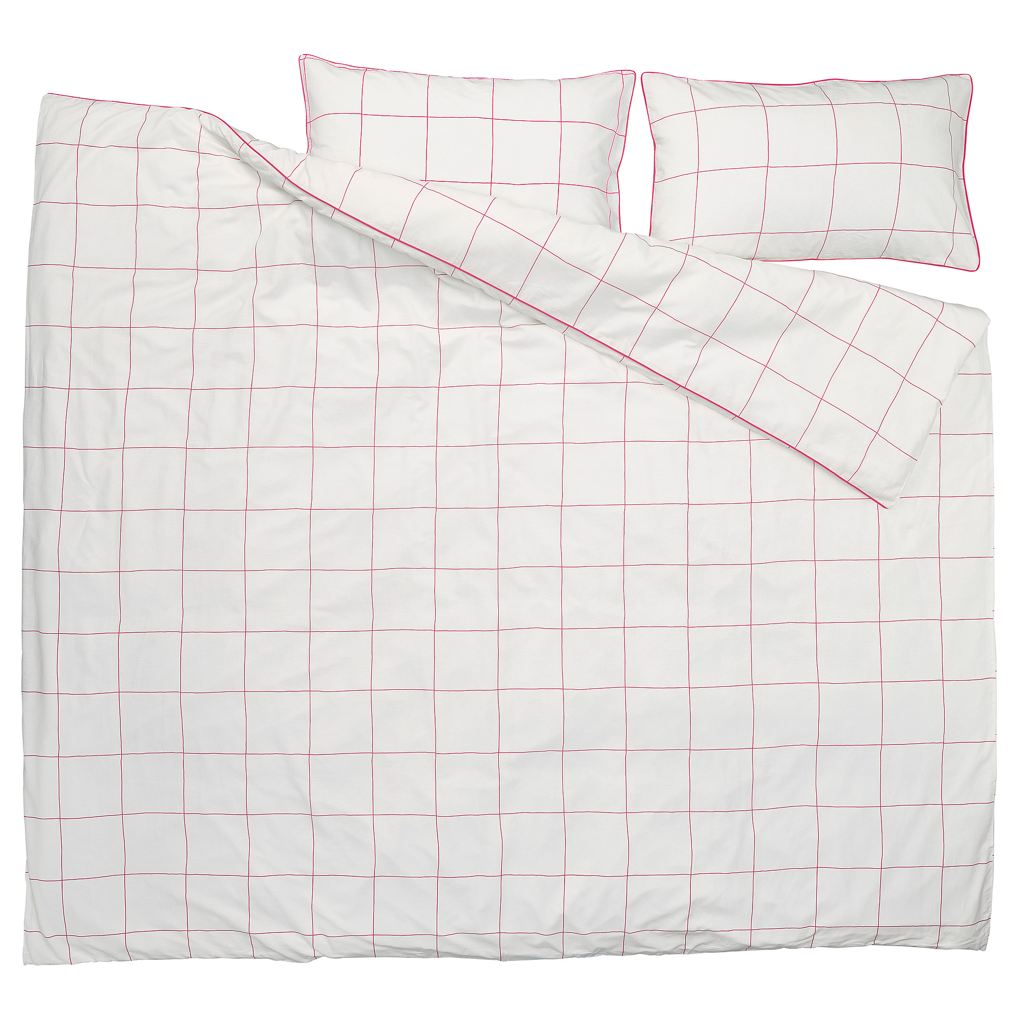 BREDVECKLARE duvet cover and 2 pillowcases