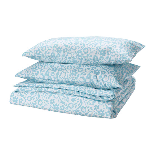 CYMBALBLOMMA duvet cover and 2 pillowcases