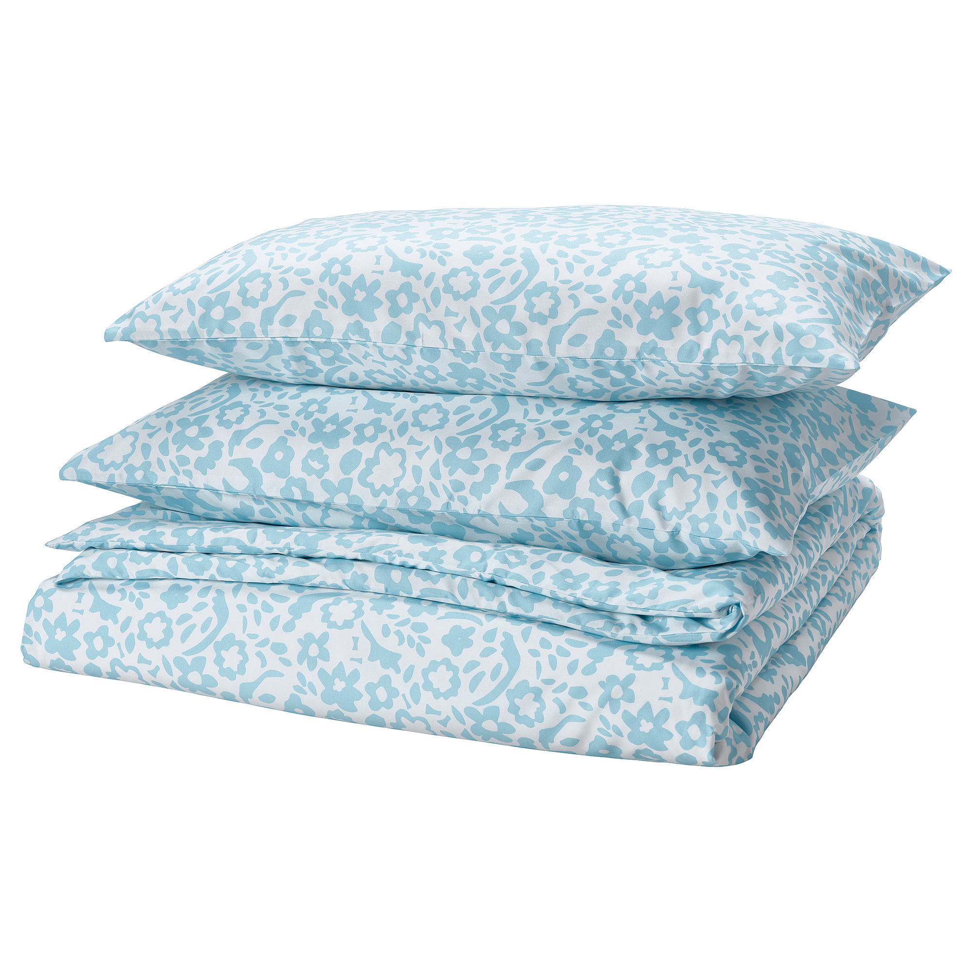 CYMBALBLOMMA duvet cover and 2 pillowcases