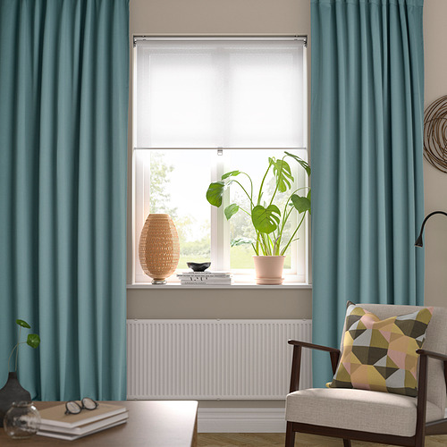 MAJGULL room darkening curtains, 1 pair