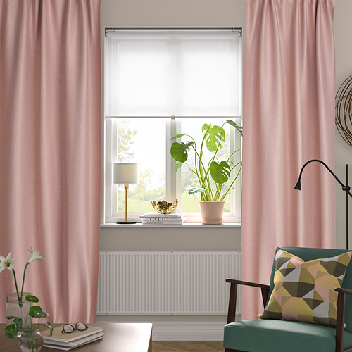 VILBORG room darkening curtains, 1 pair