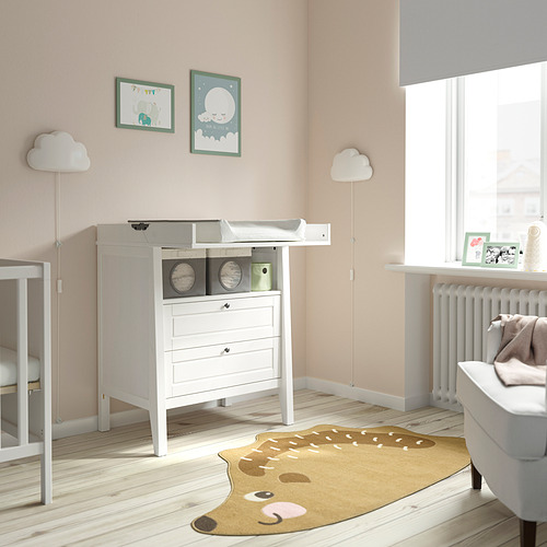 SUNDVIK changing table/chest of drawers