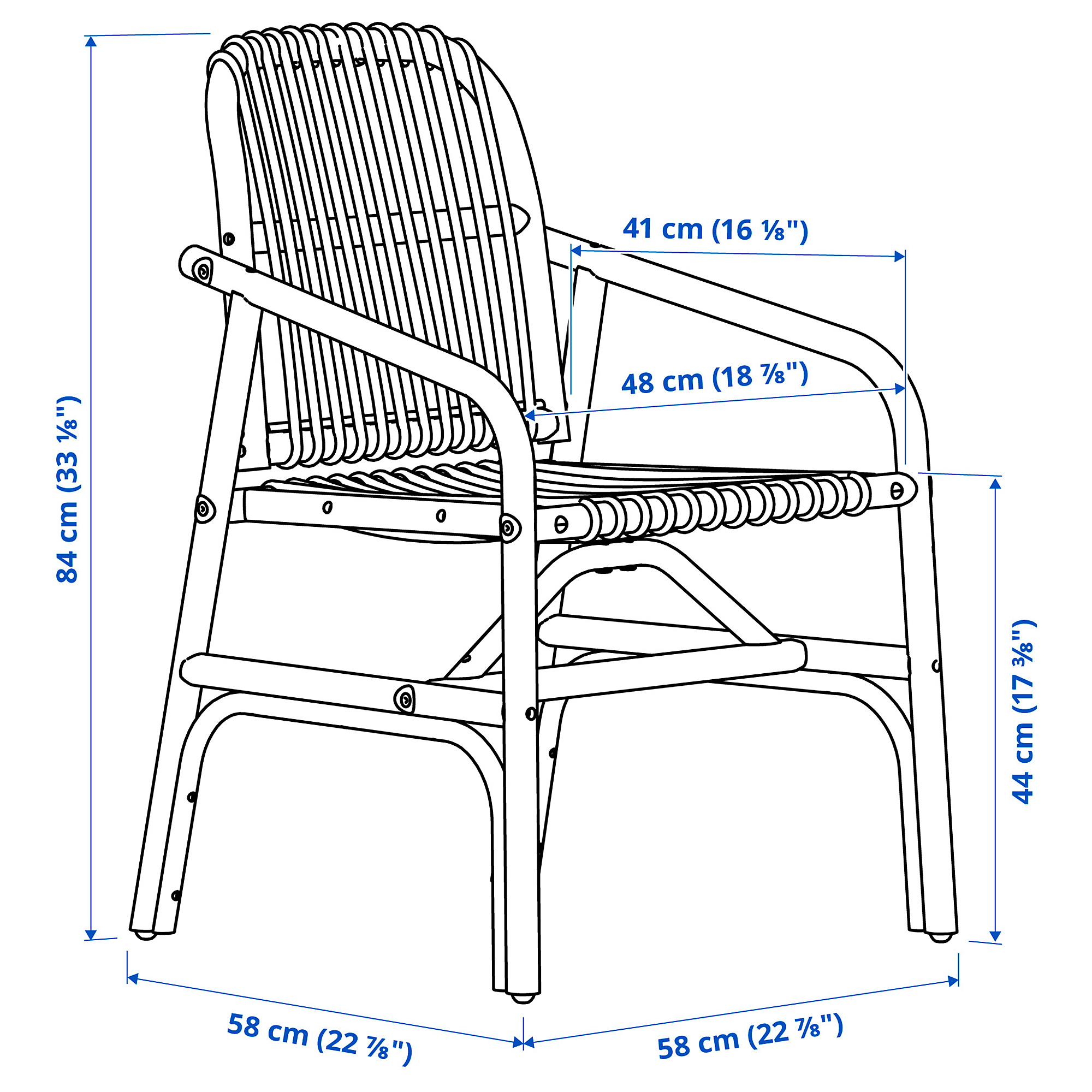 SALNÖ/GRYTTOM chair with cushion