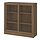 TONSTAD - 玻璃滑門櫃, 棕色 染色橡木面板, 121x37x120 公分 | IKEA 線上購物 - PE898749_S1