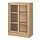 TONSTAD - cabinet with sliding glass doors, oak veneer, 82x37x120 cm | IKEA Taiwan Online - PE898737_S1