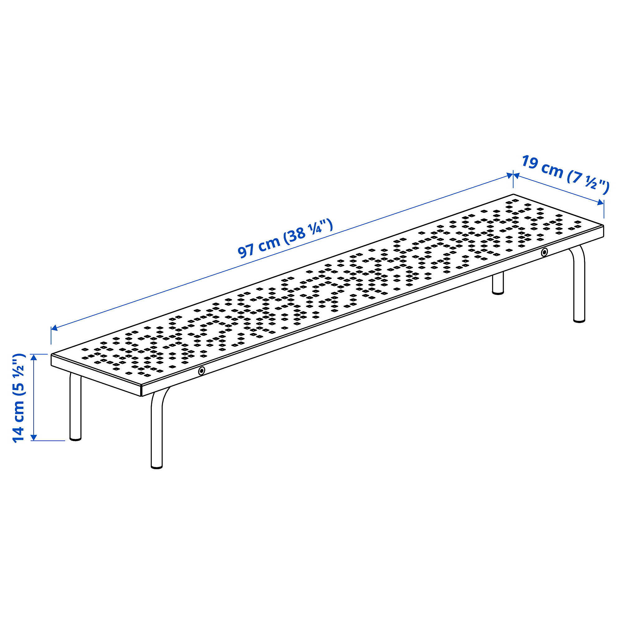 LÅNESPELARE monitor stand