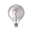 MOLNART lampadina a LED E27 140 lumen, globo vetro trasparente grigio, 125  mm - IKEA Italia