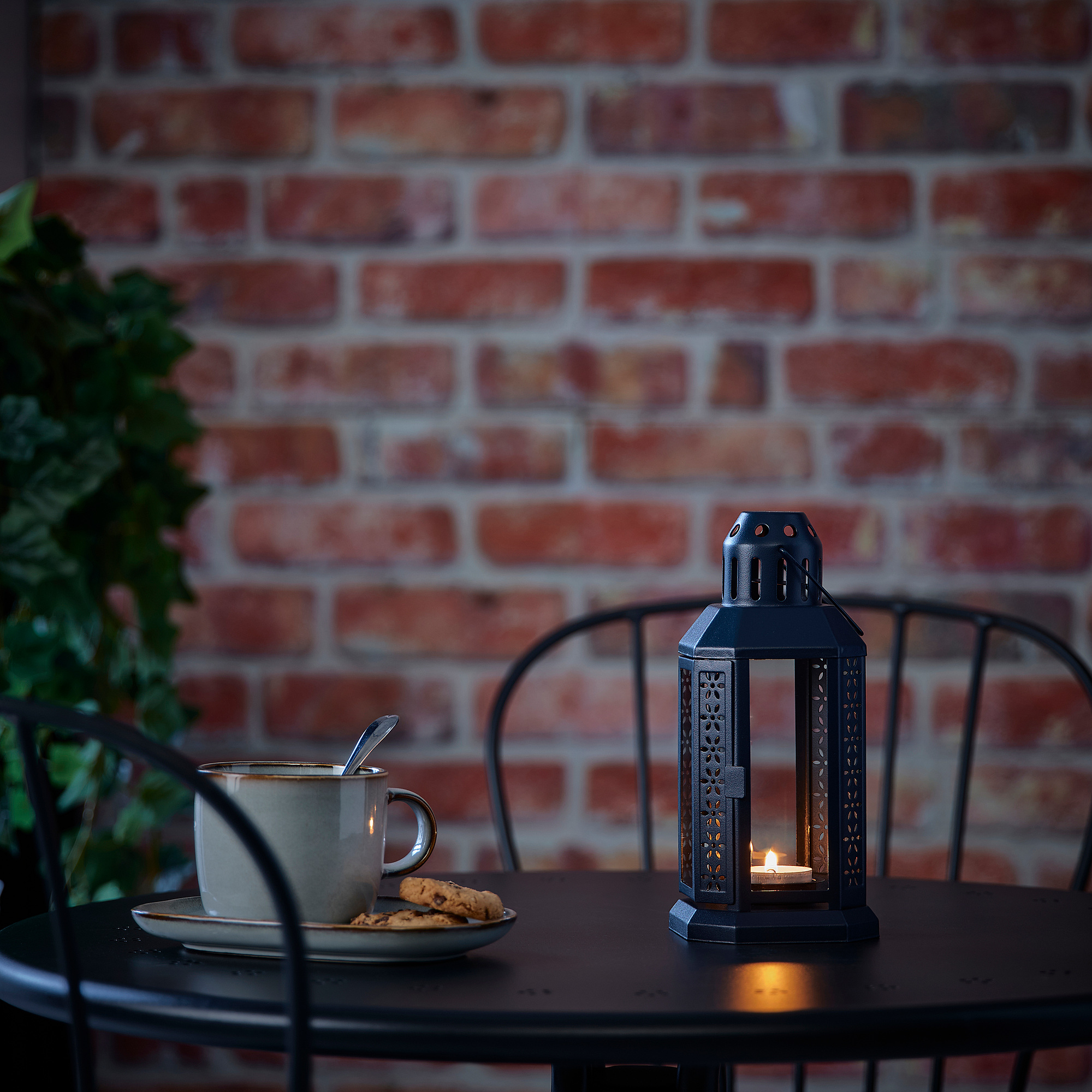 ENRUM lantern for tealight, in/outdoor