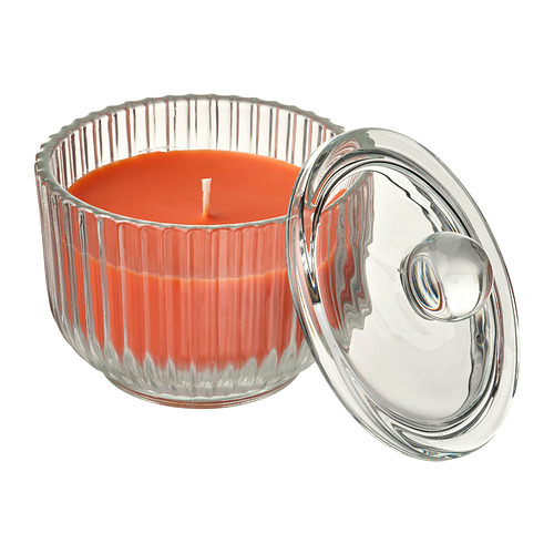 HÖSTAGILLE scented candle in glass