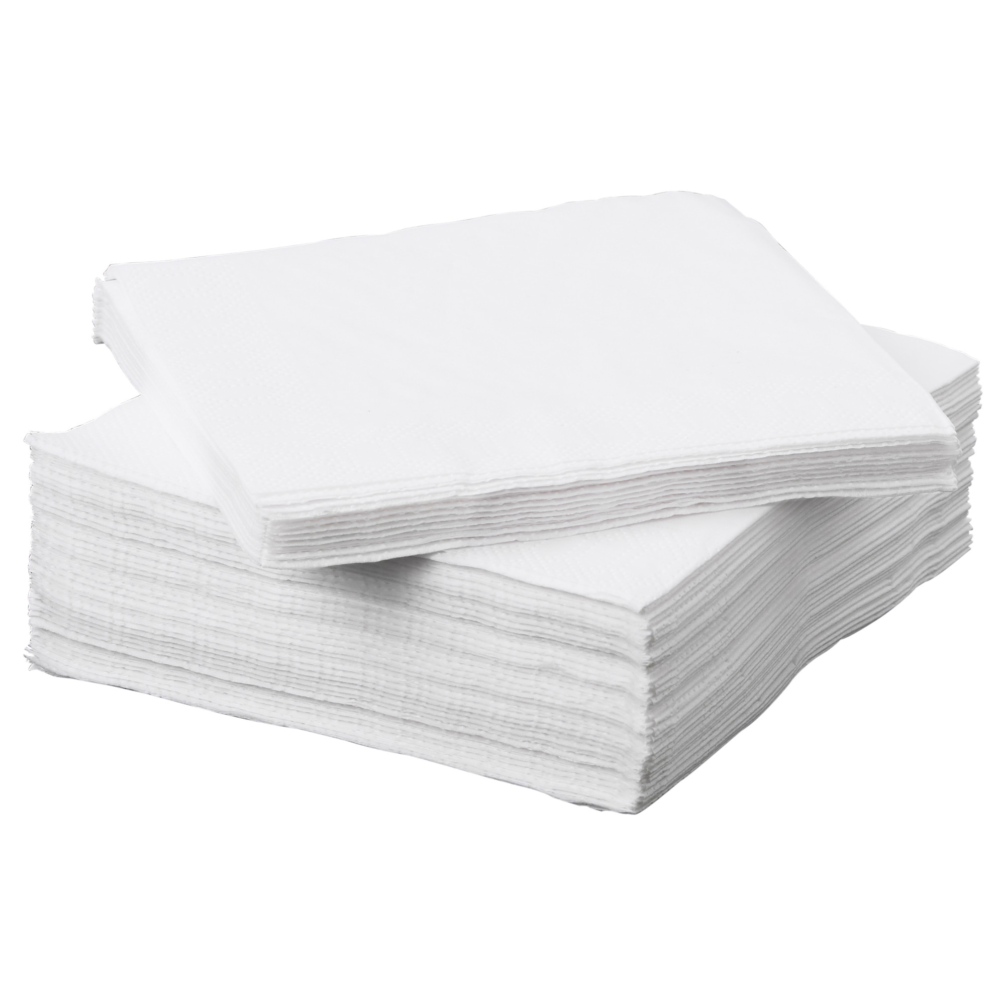 FANTASTISK Paper napkin, white, Length: 15 ¾ Package quantity: 100 pack -  IKEA