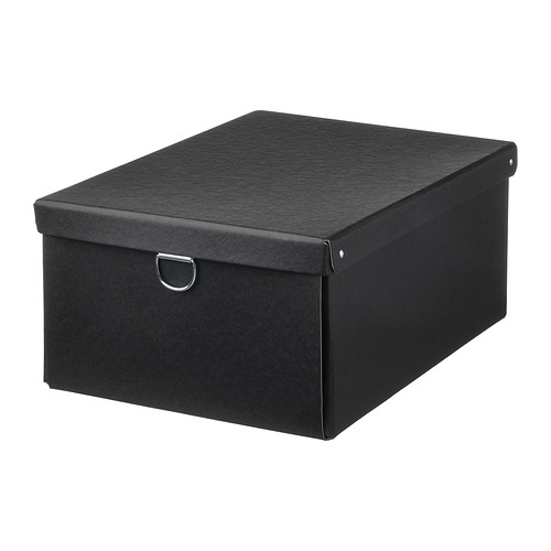NIMM scatola con coperchio, nero, 25x35x15 cm - IKEA Italia