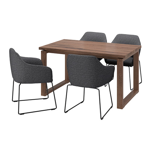 MÖRBYLÅNGA/TOSSBERG 餐桌附4張餐椅