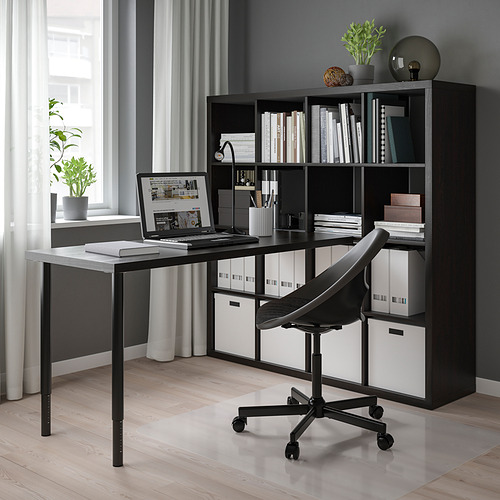 SKRUTT Protector de escritorio, negro - IKEA