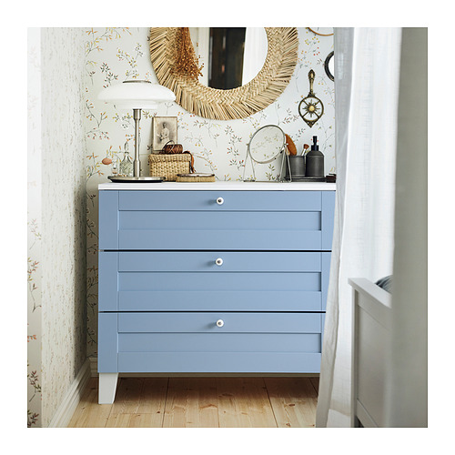 PLATSA chest of 3 drawers