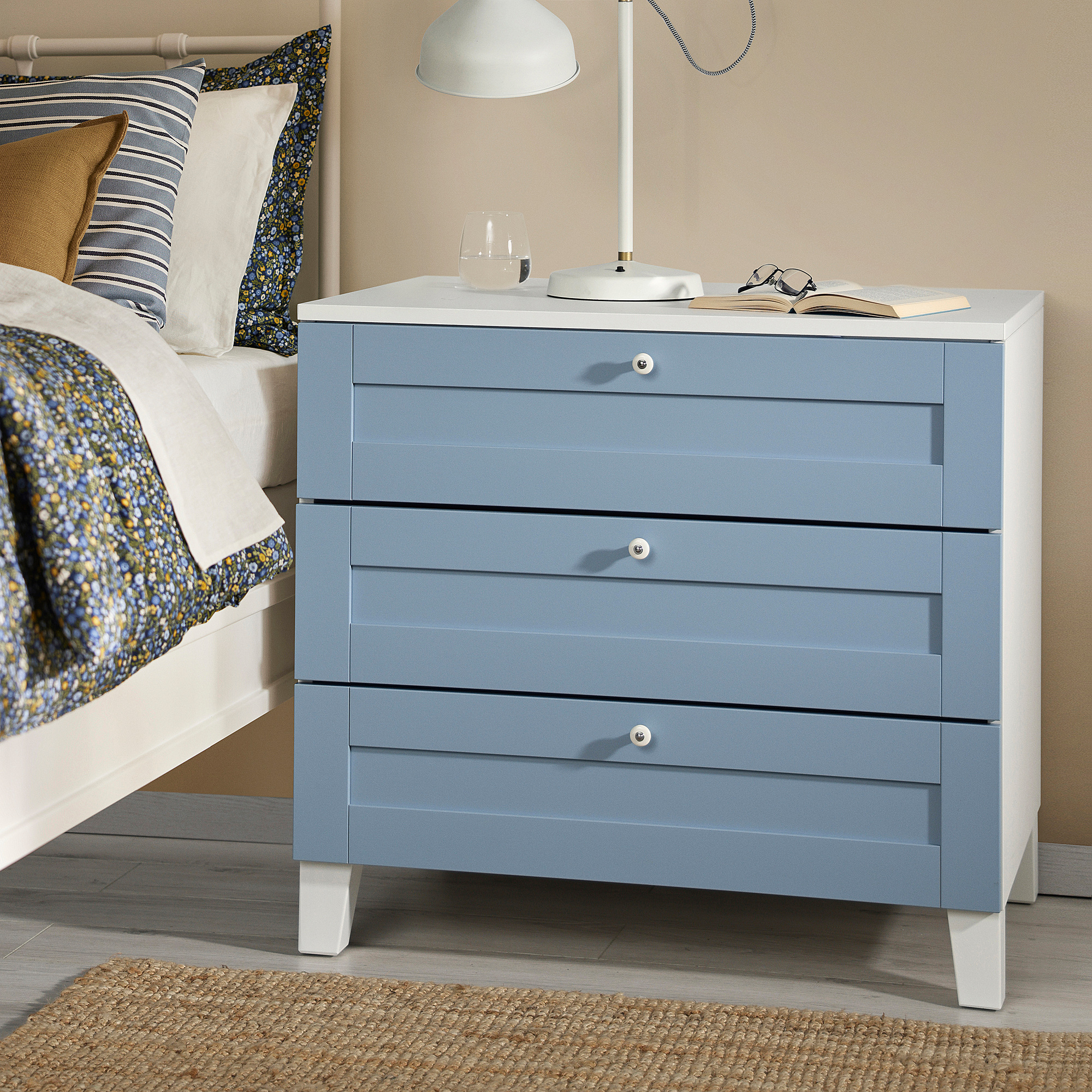 PLATSA chest of 3 drawers