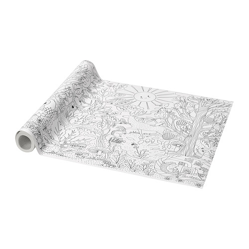 SKOGSDUVA colouring paper roll