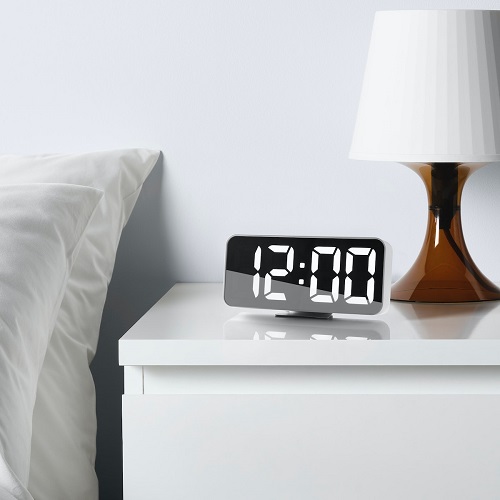 PLUTTIS wall clock, low-voltage/black, 28 cm (11) - IKEA CA