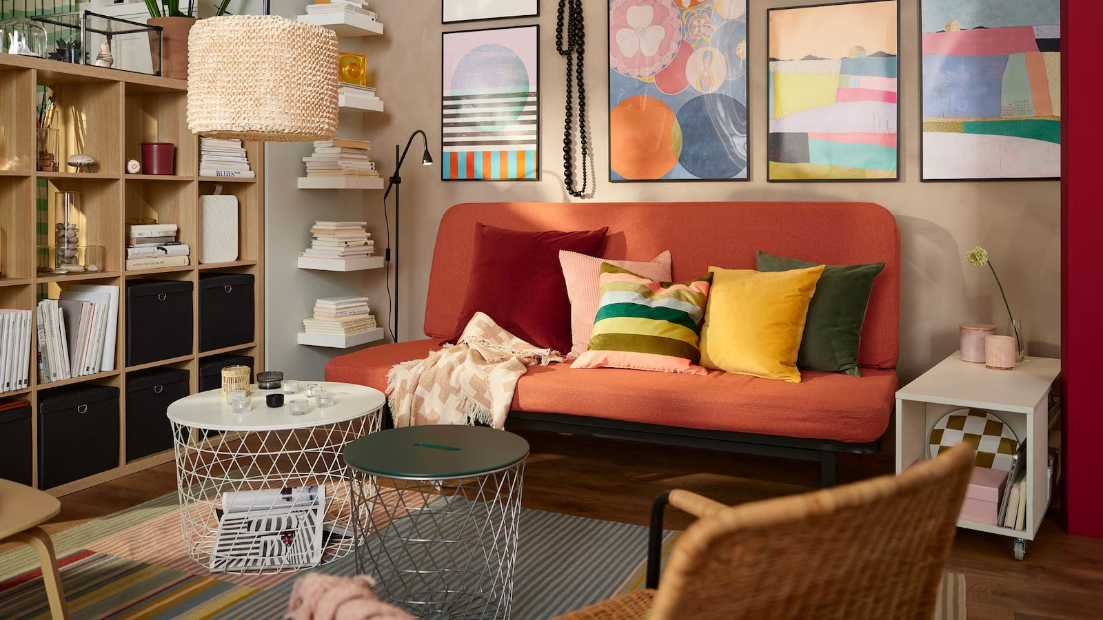 A Contemporary, Colourful And Eclectic Living Room - Ikea